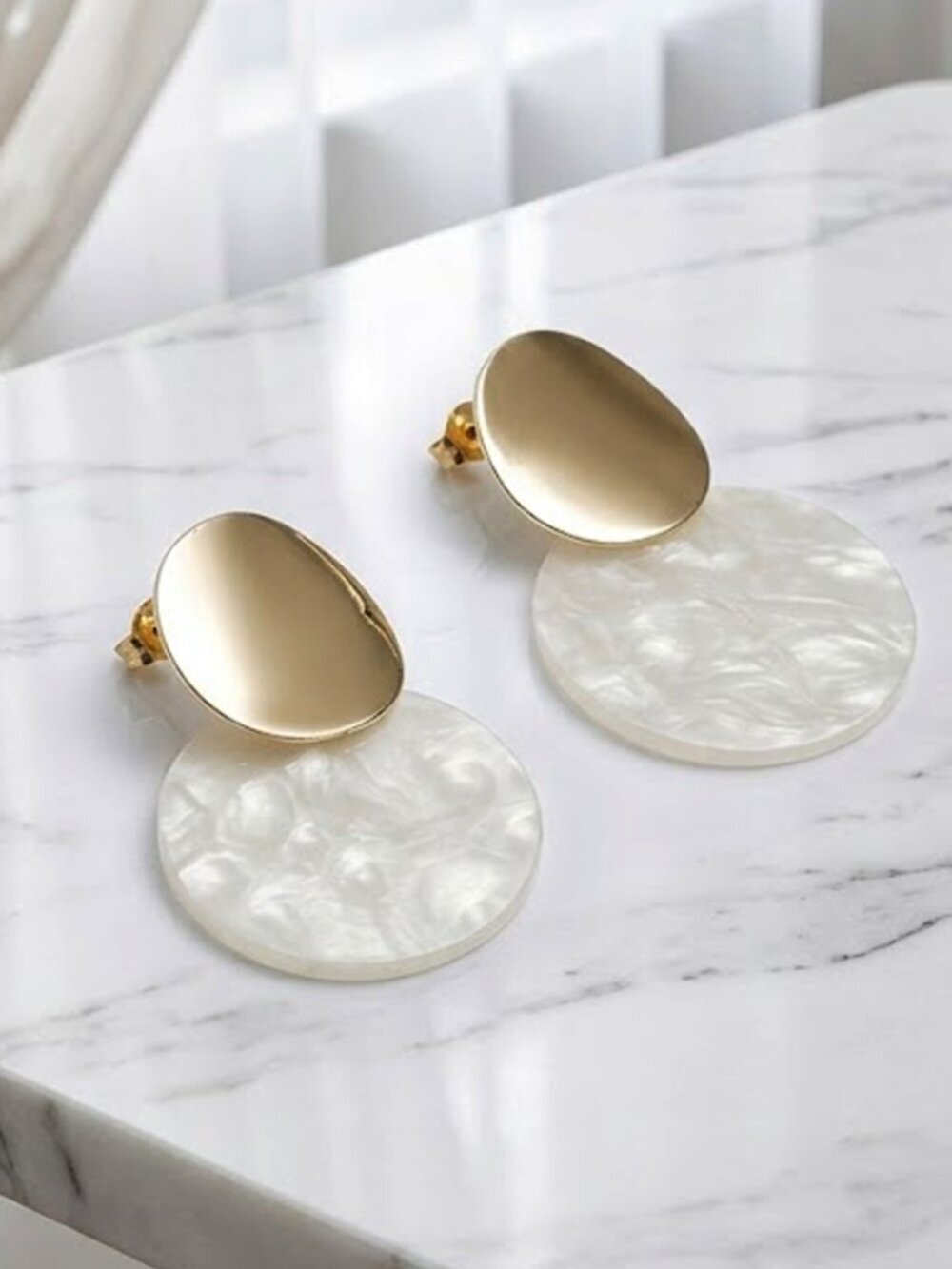 Simple Circular Earrings  - Brand New